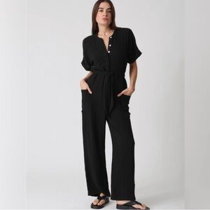 ELECTRIC & ROSE 'CARTER' GAUZE JUMPSUIT US XL